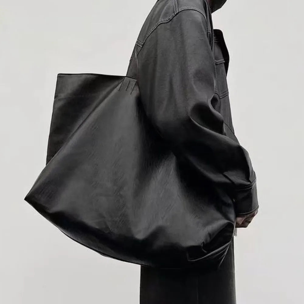 Modern Structured Soft Tote Bag