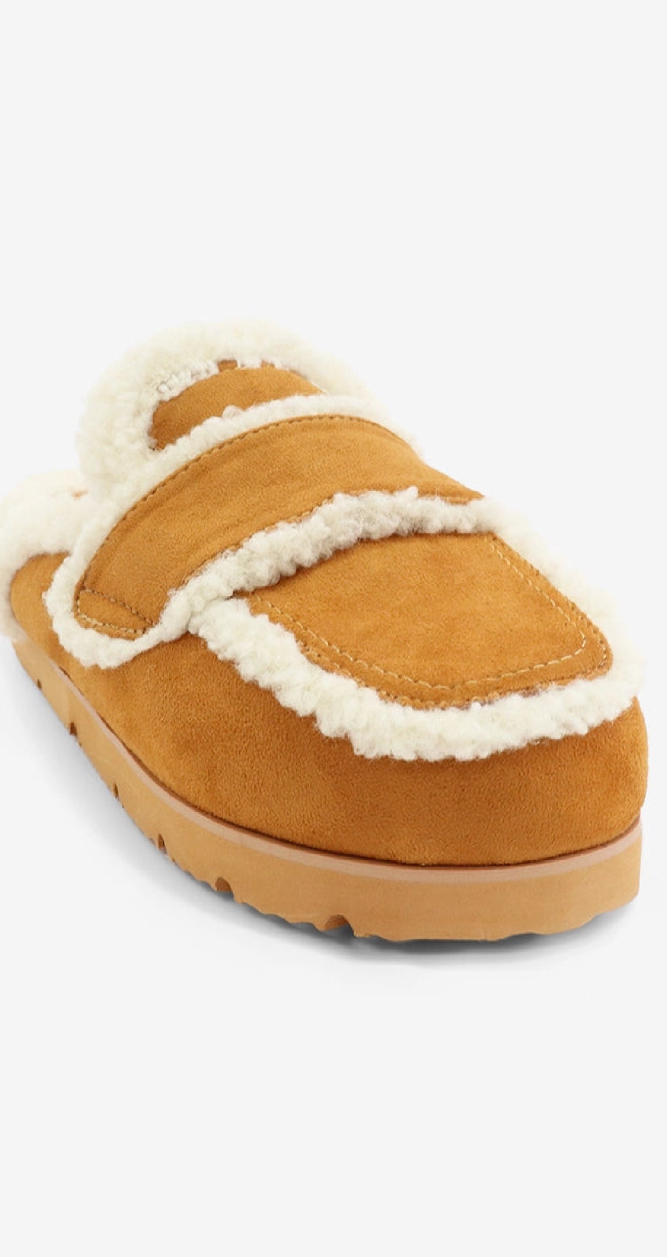 Suede Knit Slide Sandals