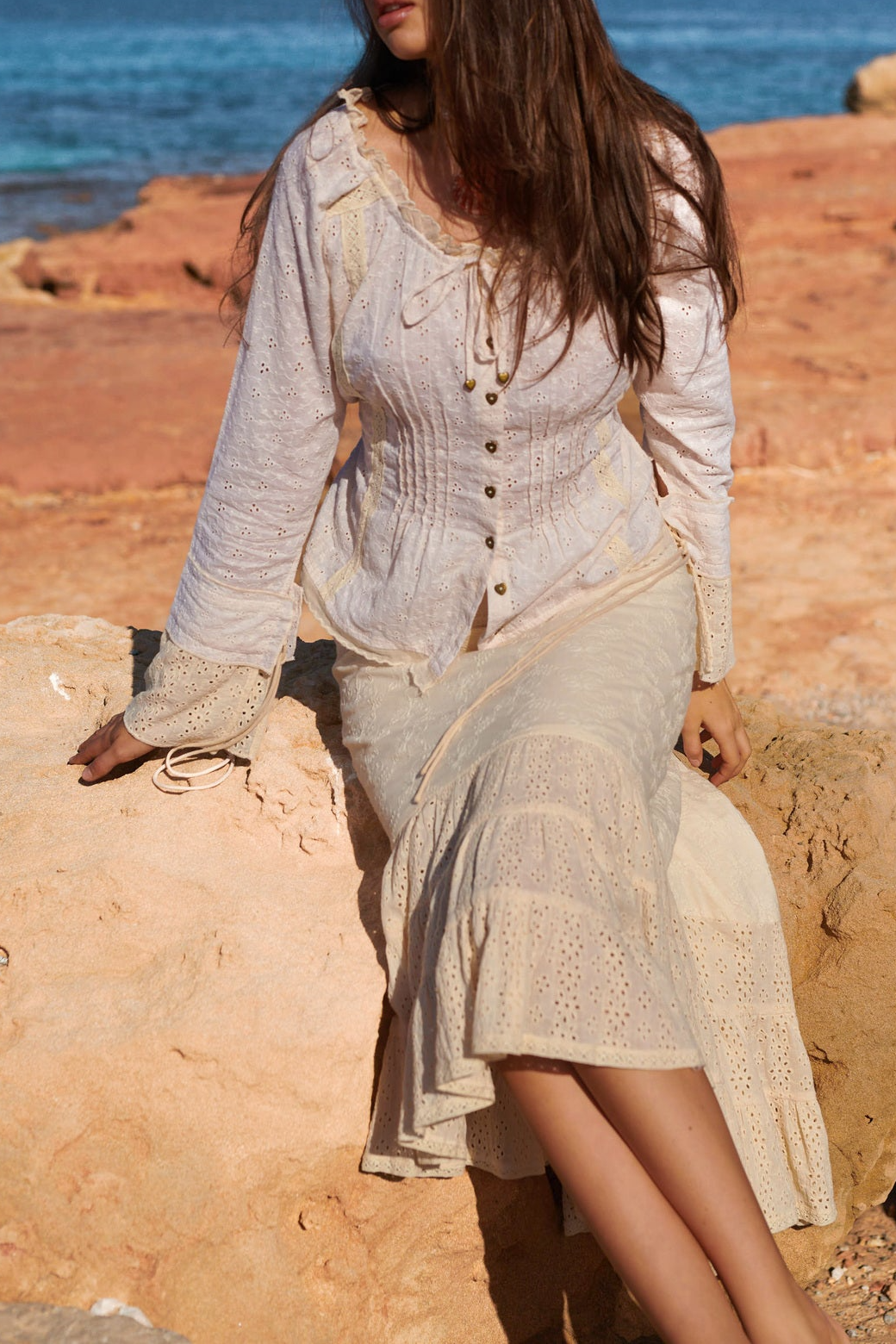 Weekend Market Maxi Embroidered Skirt