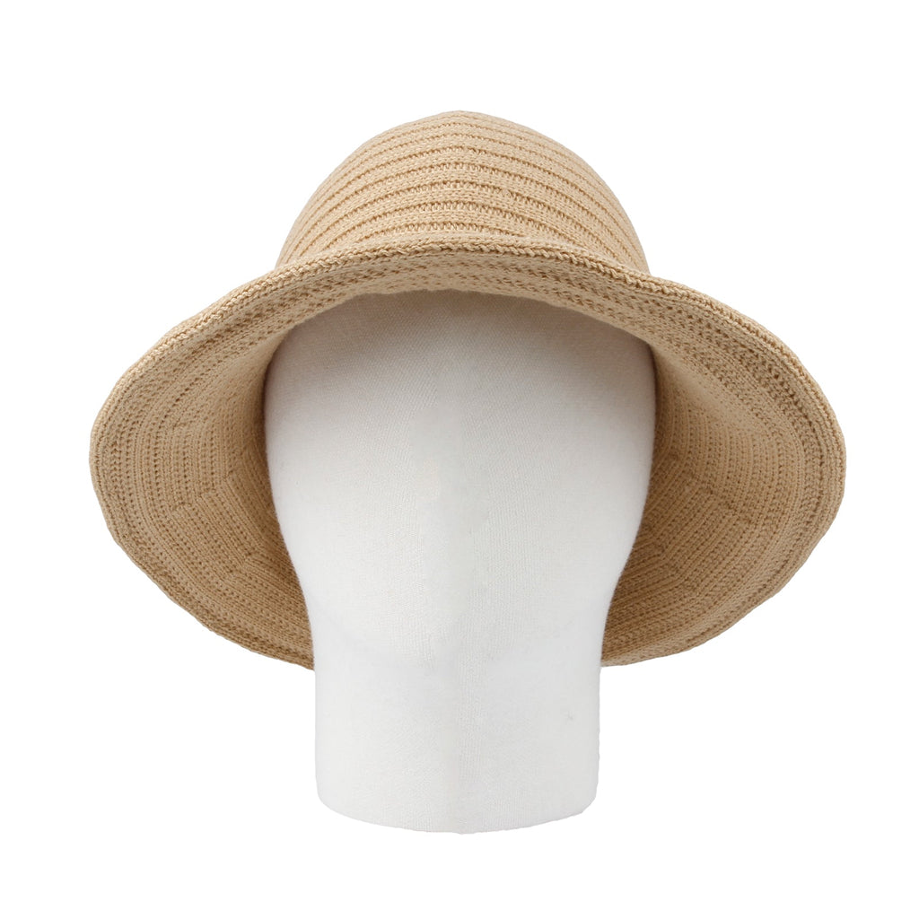 Knit Bow Accent Bucket Hat