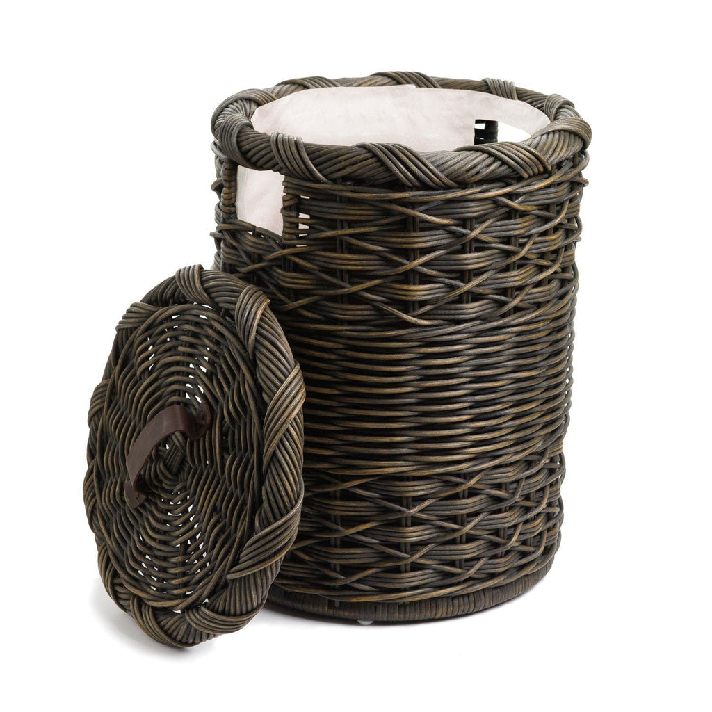 Small Round Wicker Laundry Hamper