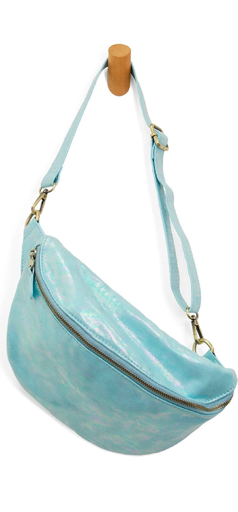 Nylon Zip Pocket Crossbody Bag