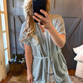Everyday Crochet Open Weave Belted Cardigan
