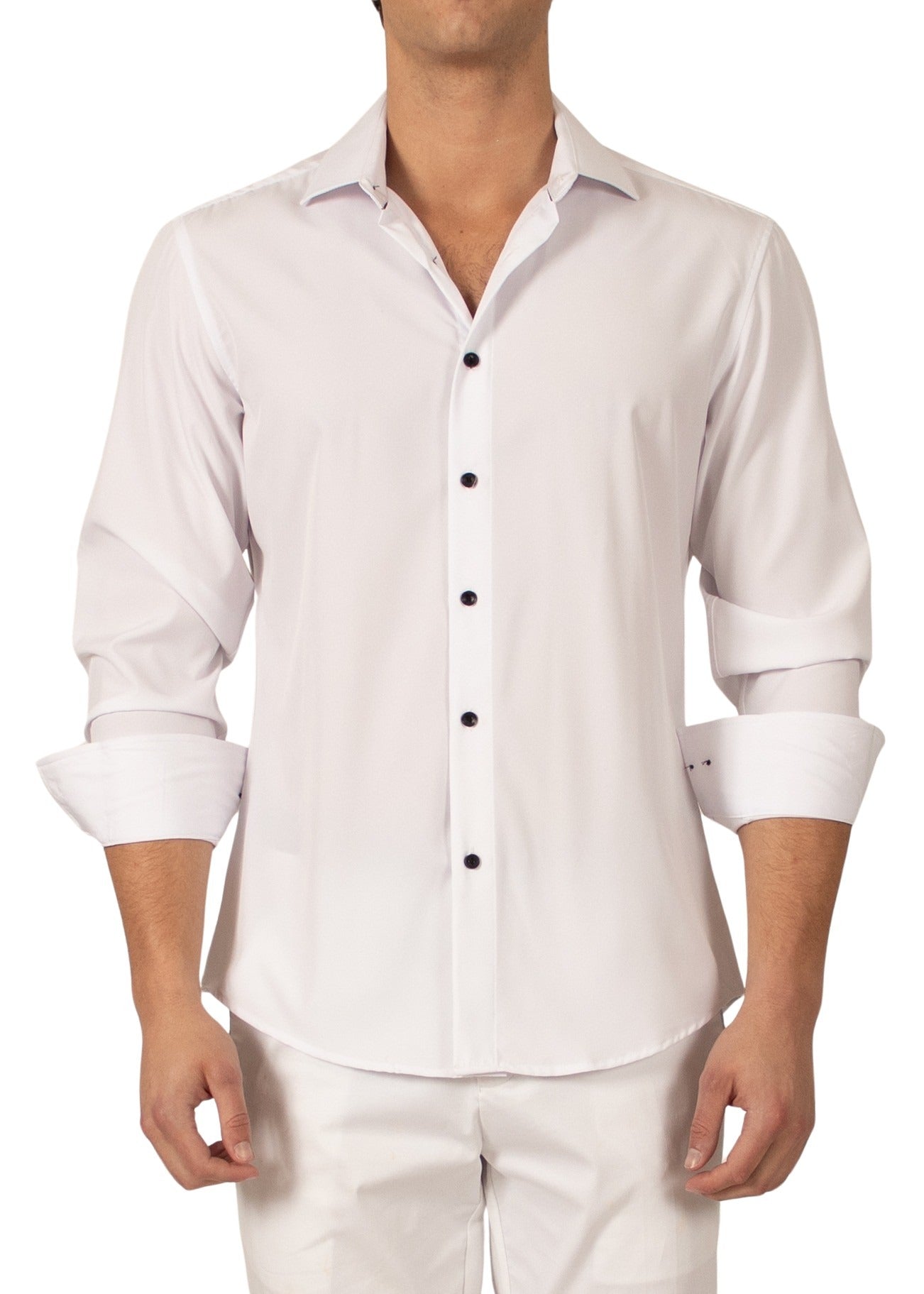 Check Button Up Dress Shirt