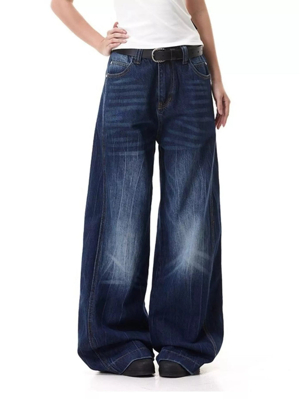Men's Full Size Wide Leg Jeans Plus Size