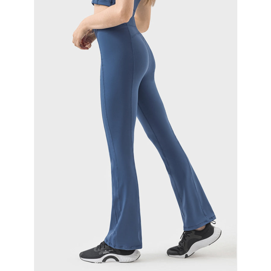 Zipper Detail High Waist Active Pants