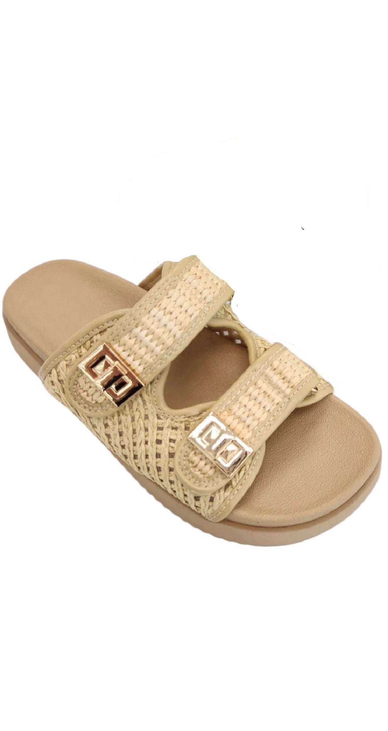 Relaxed Raffia Sandals