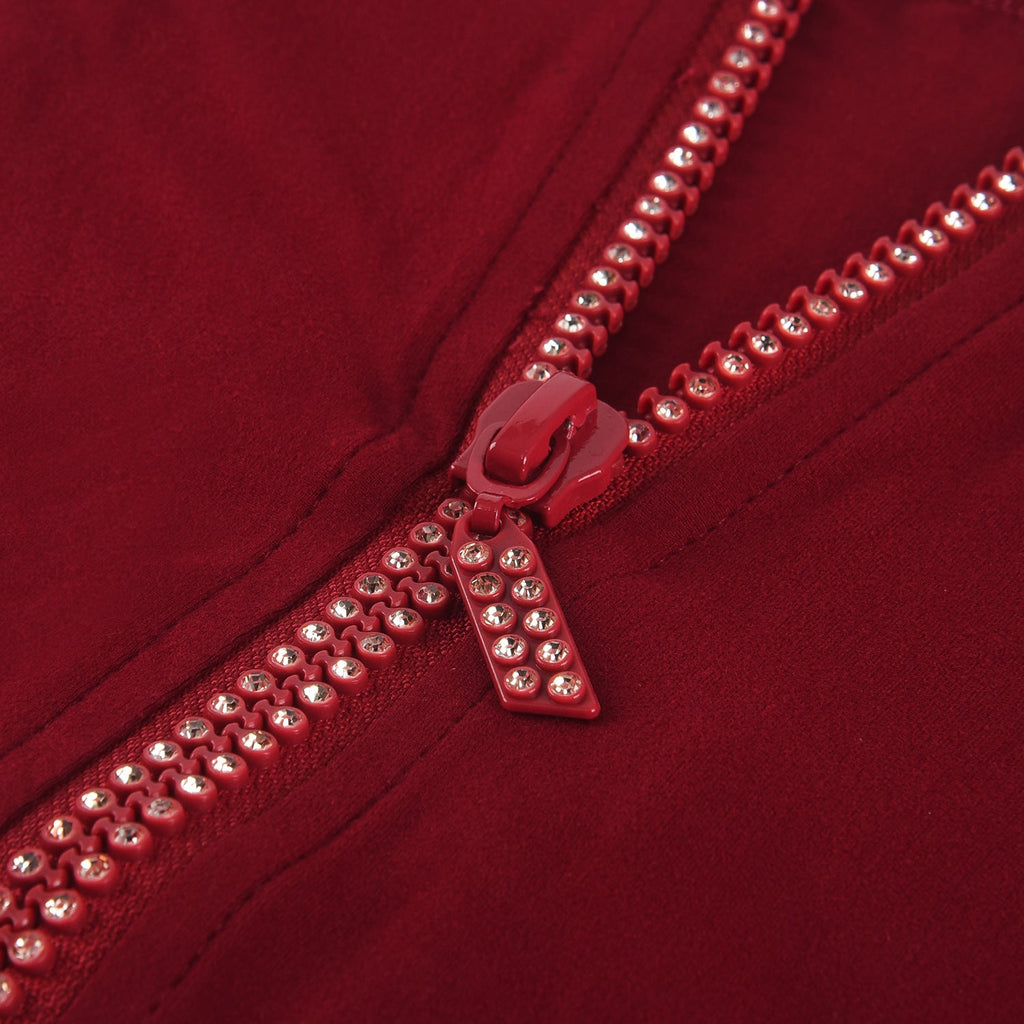 Zip Up Bodycon Romper