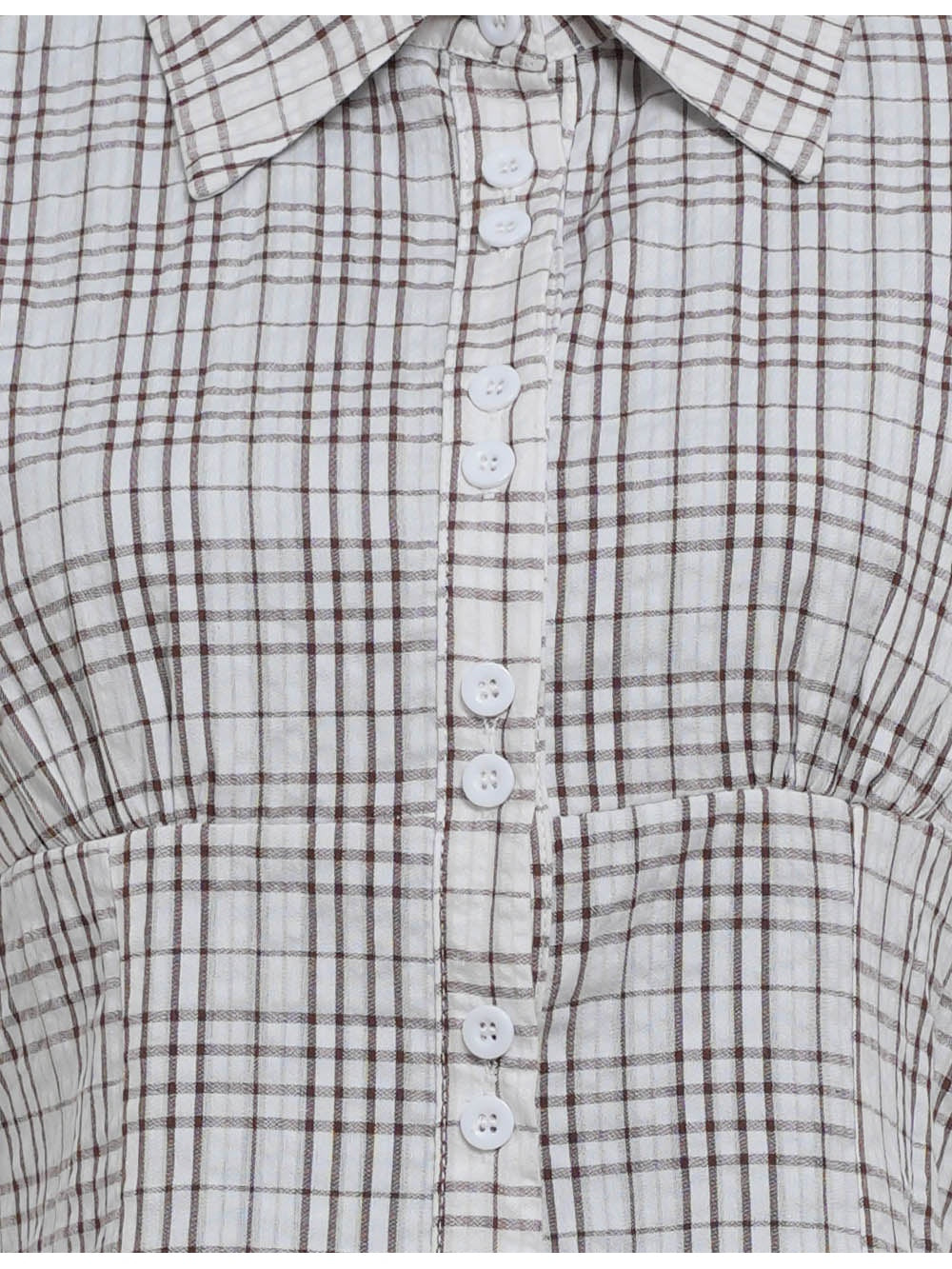 Chic Checked Button Down Short Sleeves Shirt