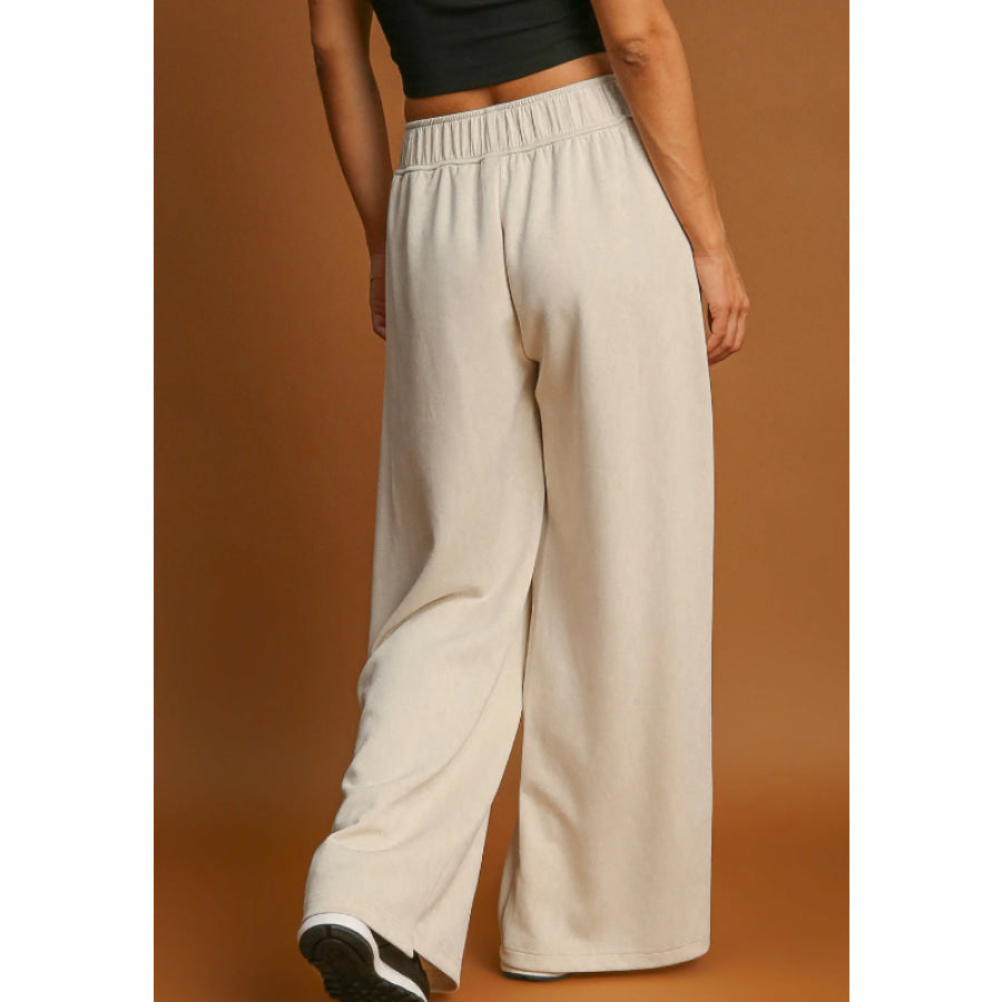 Graceful Drawstring Wide Leg Pants