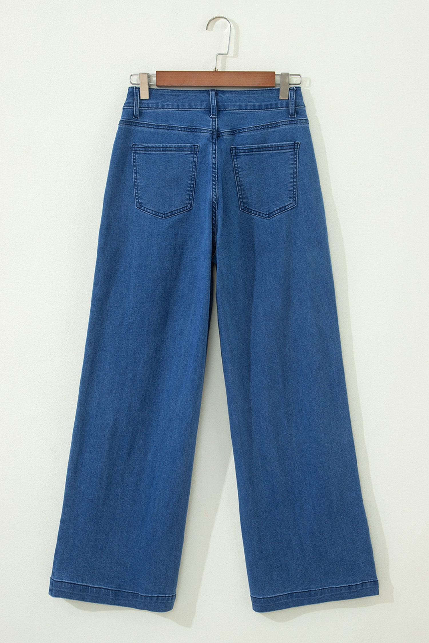 Wide Leg Dusk Lace-up Pull On Jeans