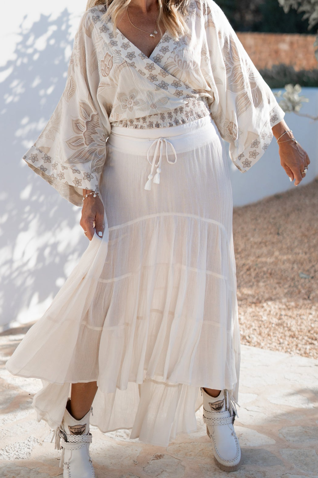 Flexible Textured Everyday Casual Skirt