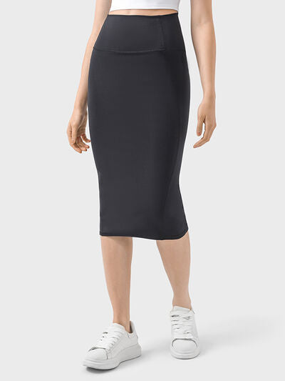 Slit Wrap Active Woven Skirt