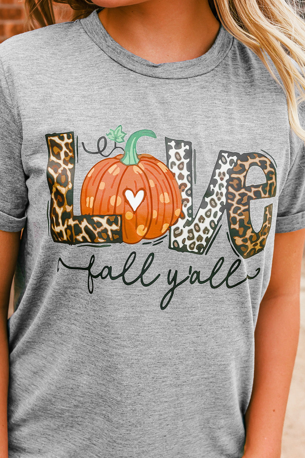 Love Fall Y'All Pumkin Leopard
