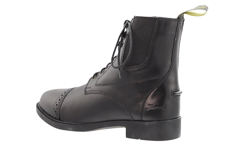 Lace-Up Leather Riding Boots