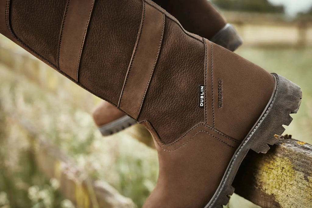 Refined Weather-Ready Leather Riding Boots