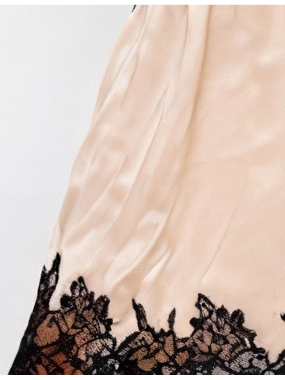 V Neck Sleeveless Lace Splice Side Split Maxi Dress