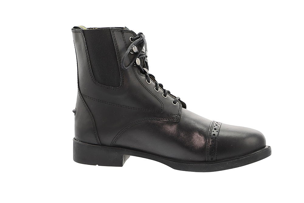 Lace-Up Leather Riding Boots