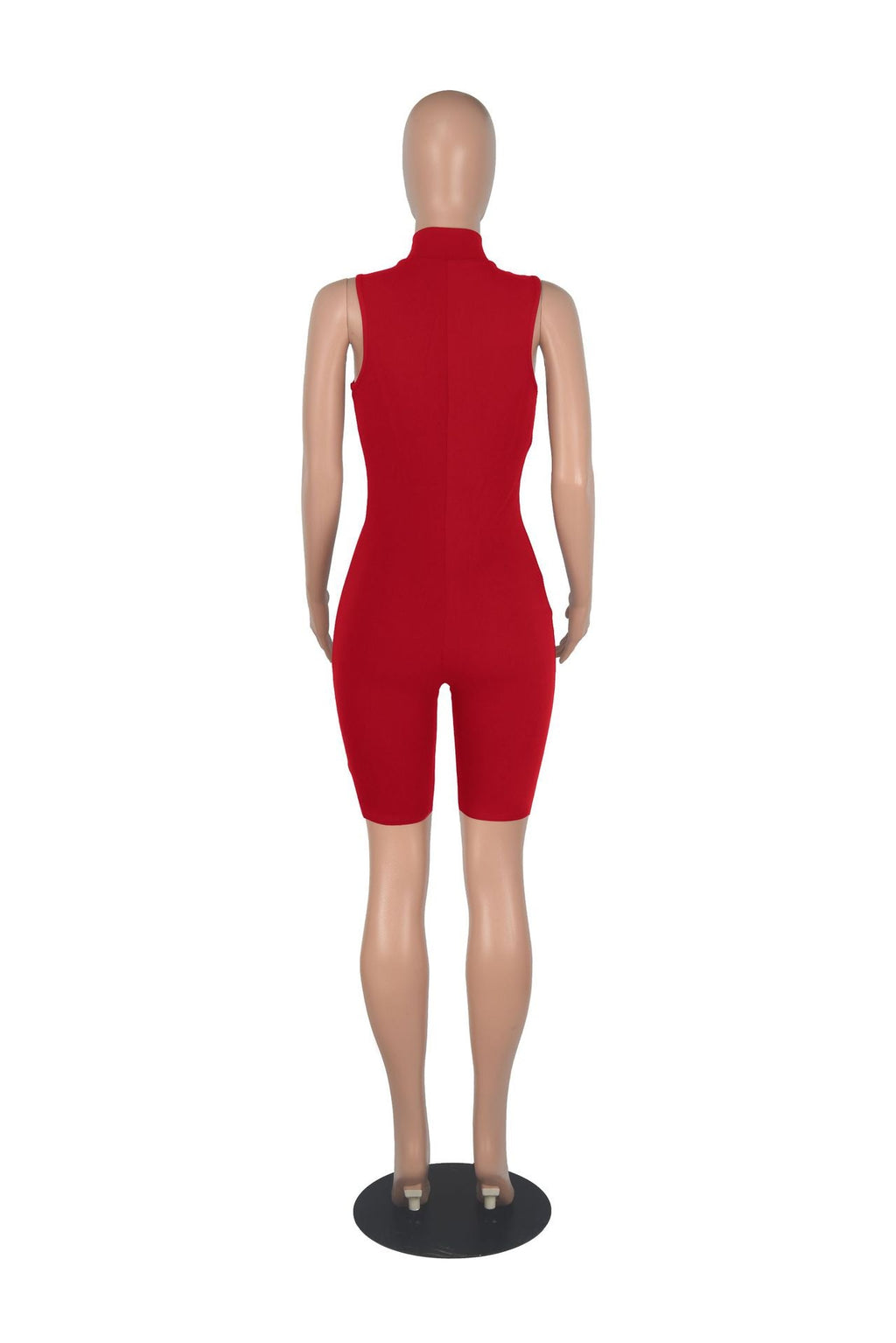 Zip Up Bodycon Romper