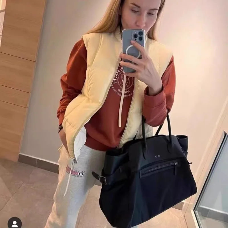 Structured Soft Shoulder Bag