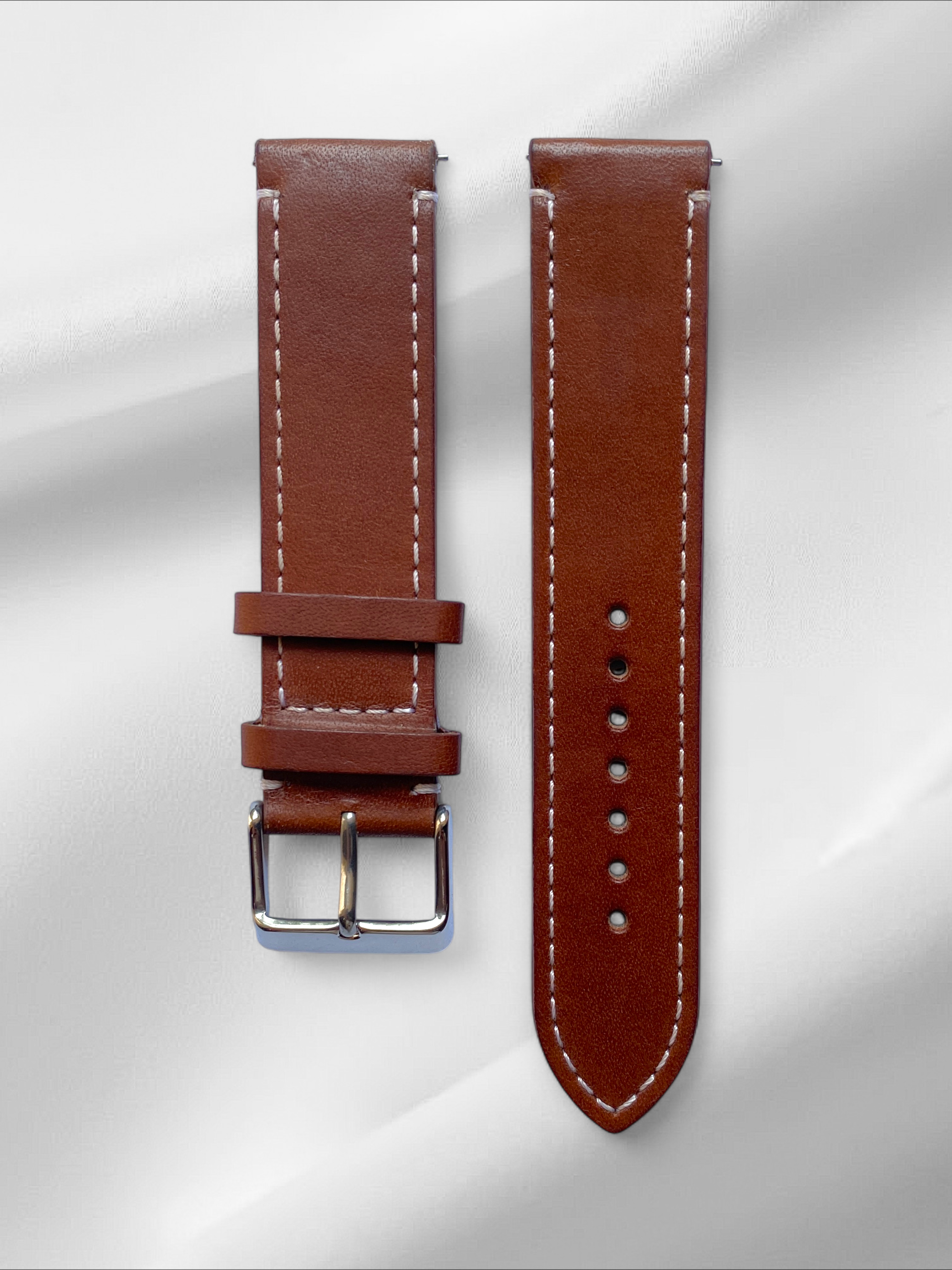Modern Quick Release Nubuck Leather Watch Strap