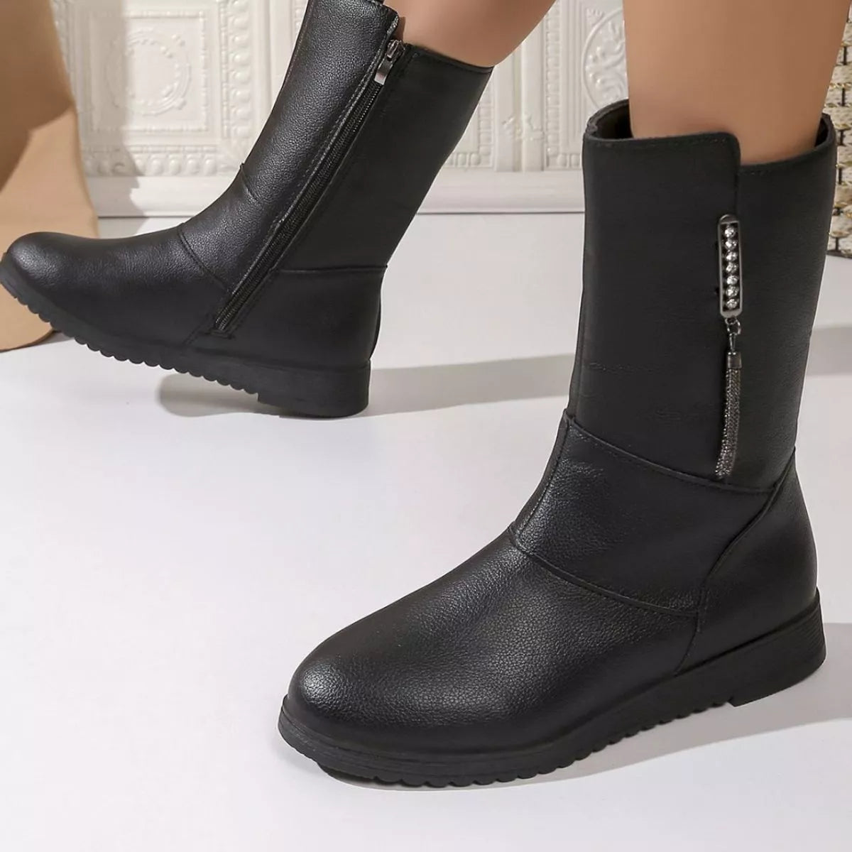 Zip Riding Boots