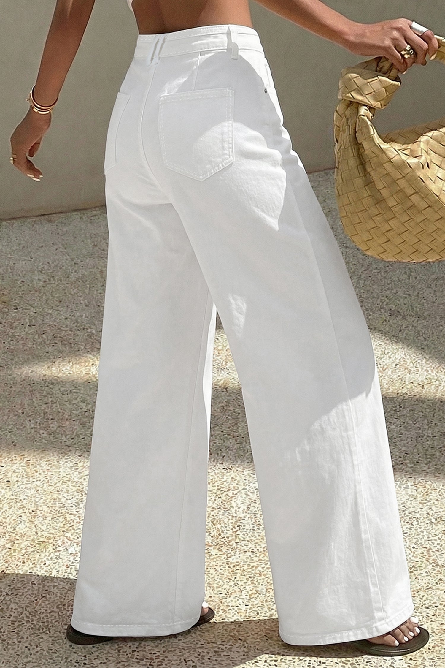 Loose Solid Jeans