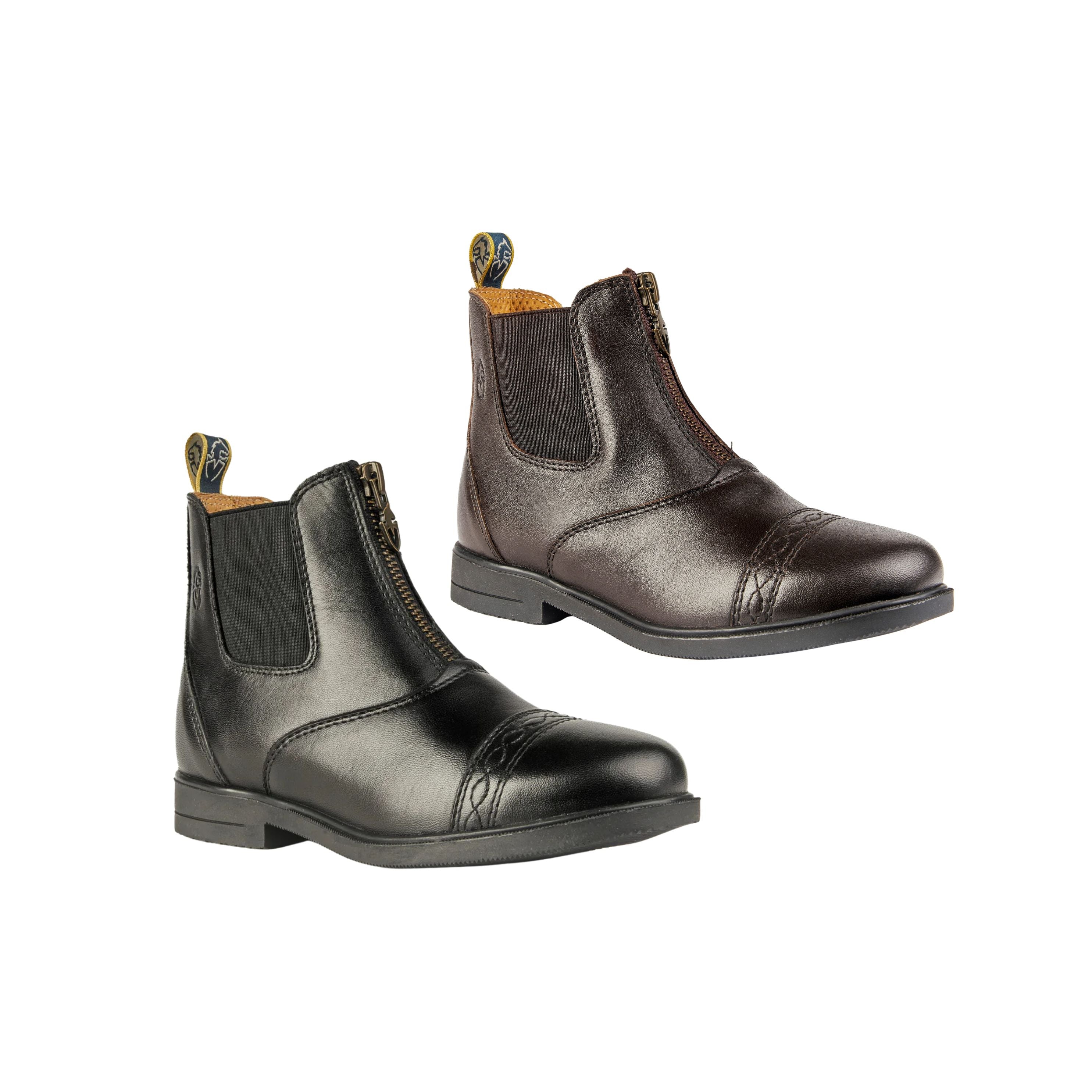 Versatile Zip Leather Riding Boots