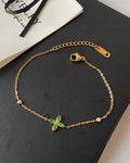Classic Stainless Steel Floral Fashion Bracelet