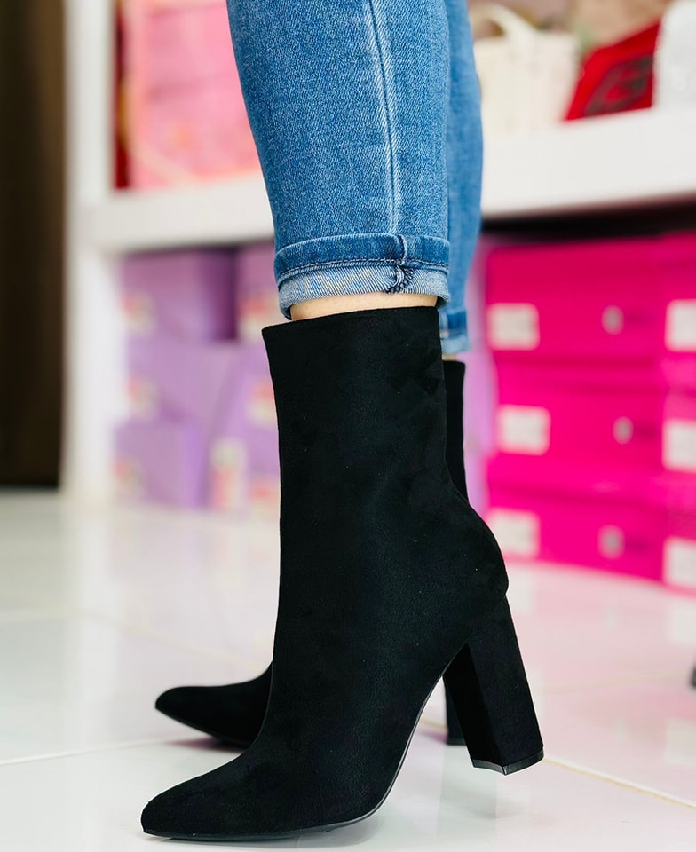 Openwork Suede Boots