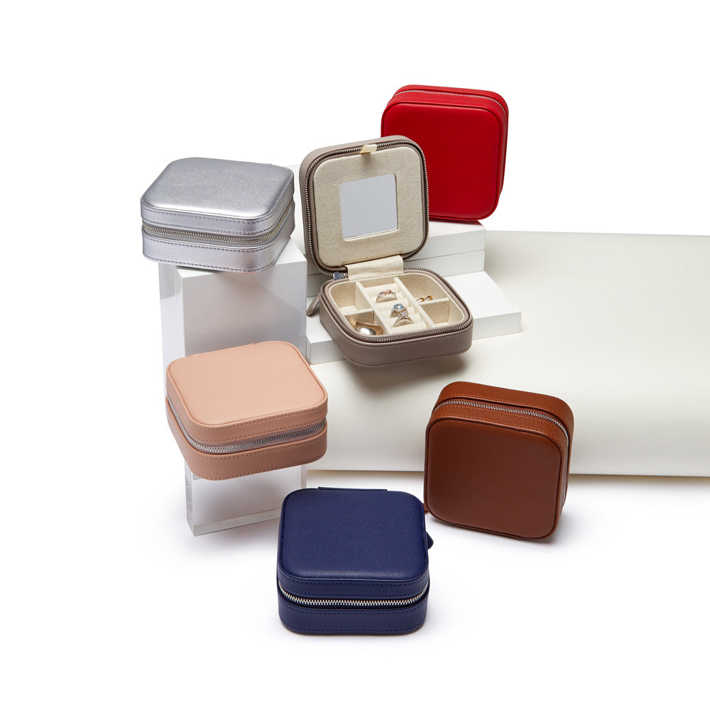 Leather Travel Jewelry Case