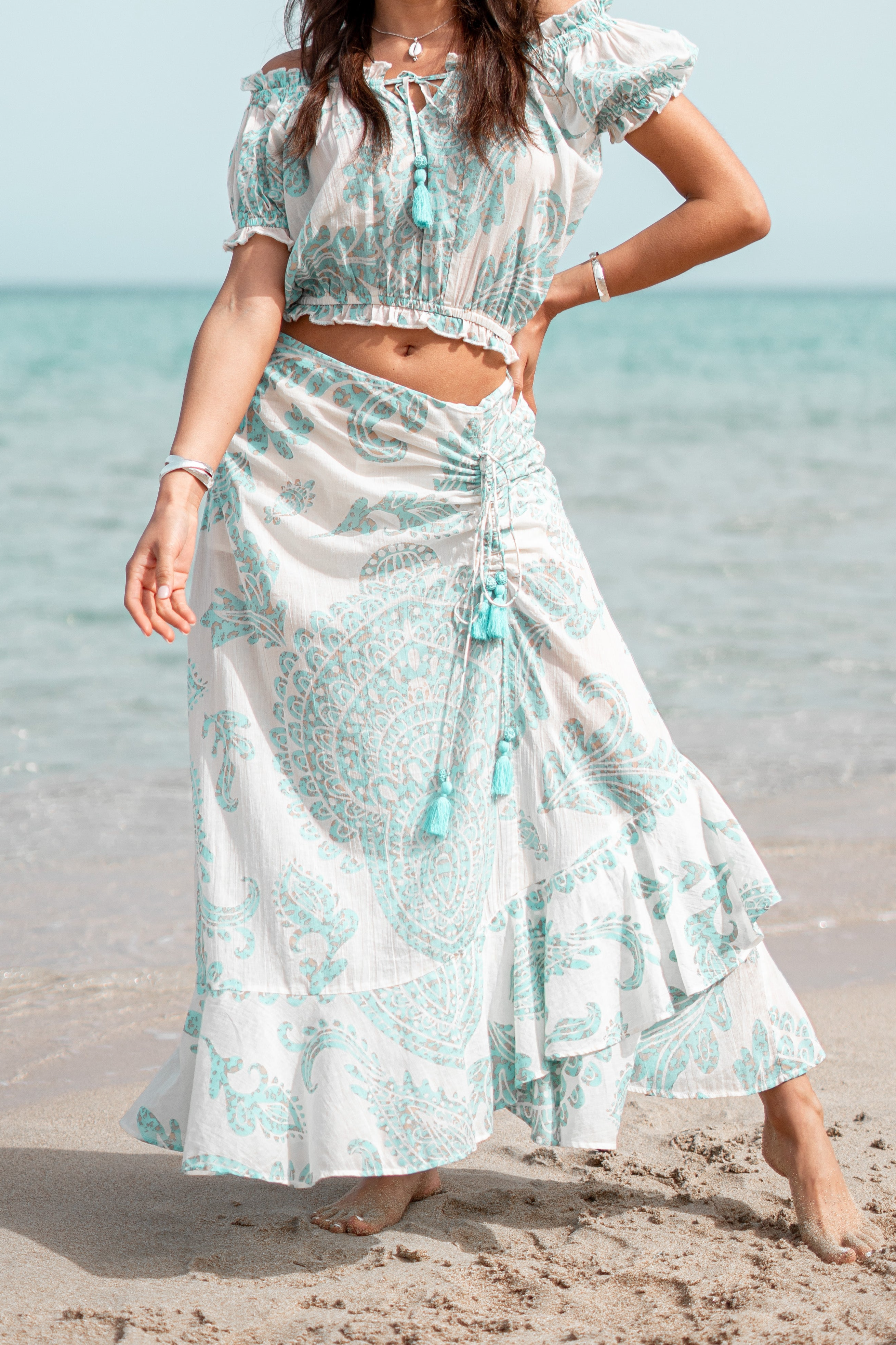 Effortless Market Everyday Casual Floral Skirt