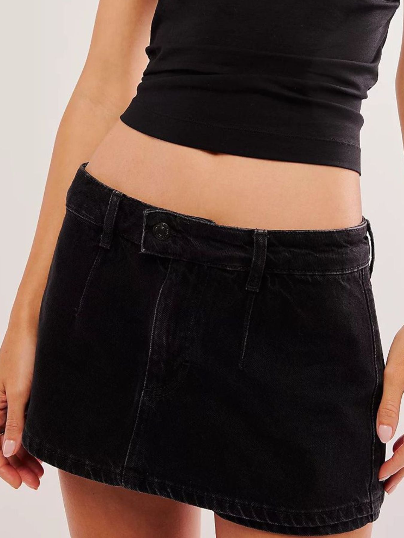 Wash Denim Mini Dreamy Skirt
