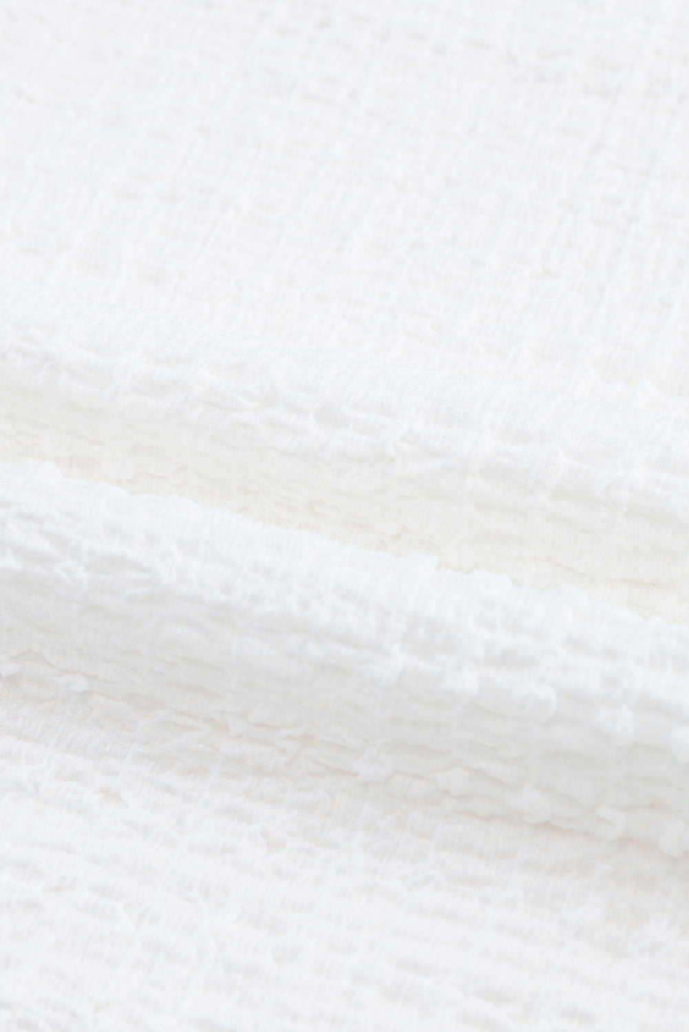 Voluminous Printed Puff Sleeve Textured