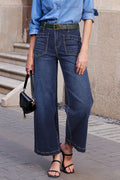 Patch Pocket Mimimalist Shift Jeans