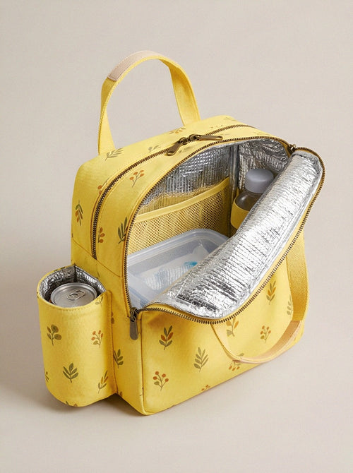 Botanical Nature Lover Floral Printed Insulated Lunch Bag