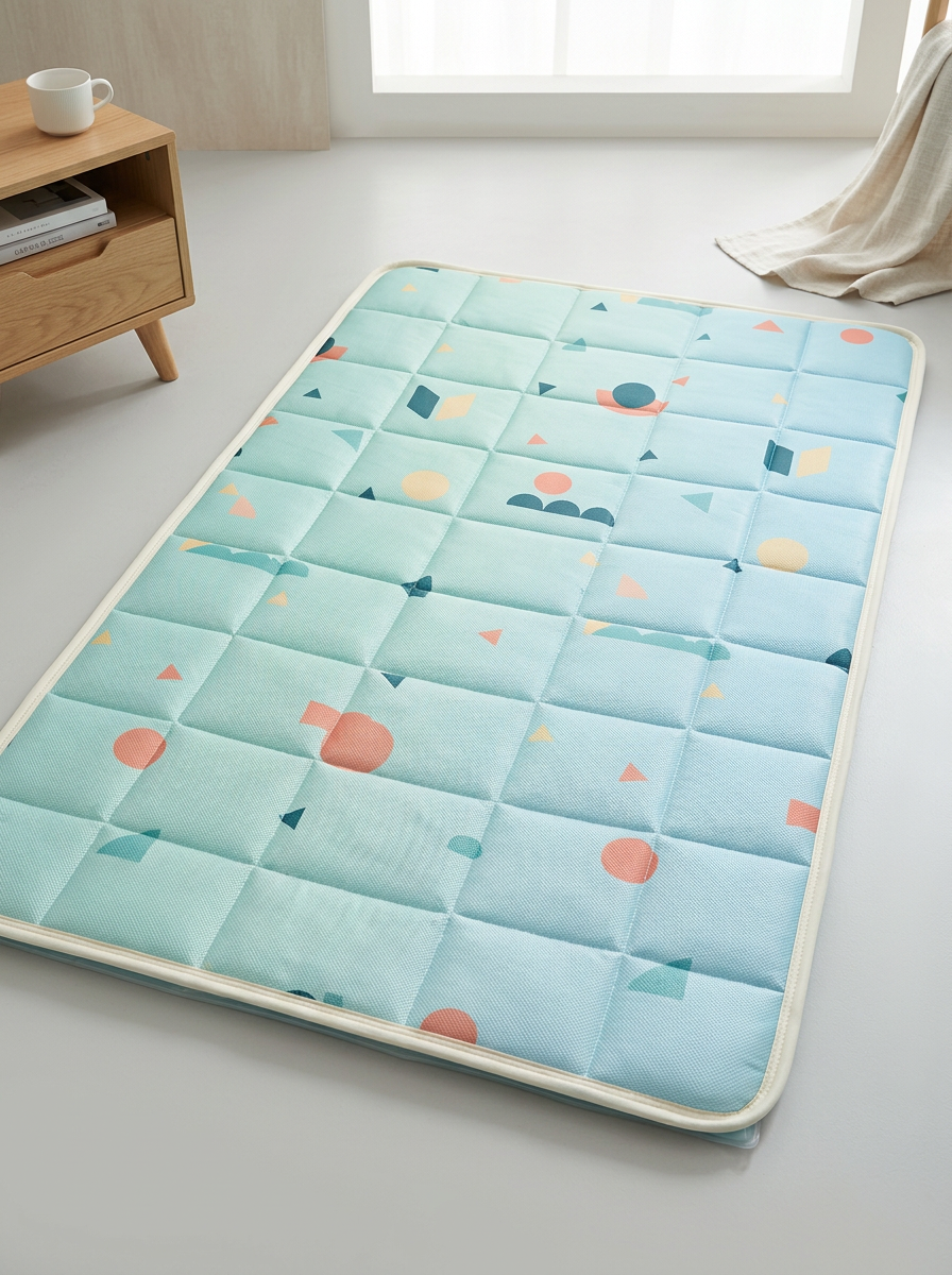 Minimalist Geometric Pattern Pattern Cooling Mat