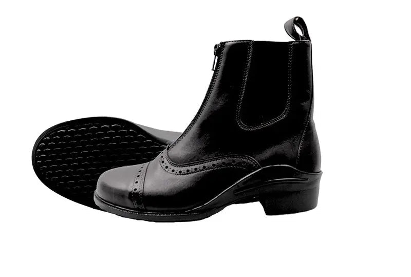 Classic Zip Leather Riding Boots