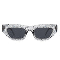 Square Chunky Retro Chic Cat-Eye Sunglasses