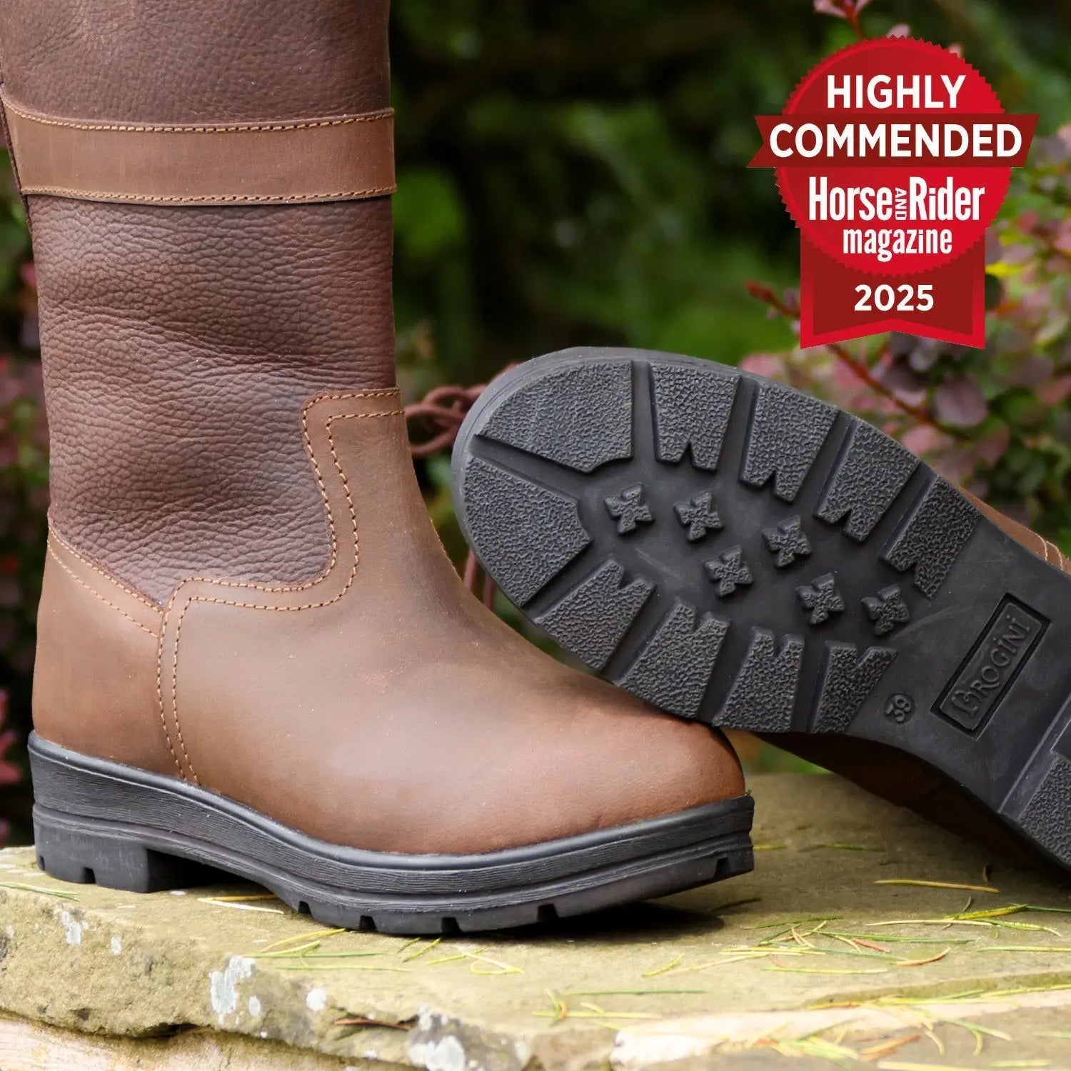 Weather-Ready Leather Riding Boots