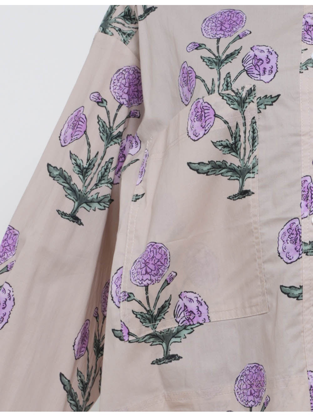 Boho Turndown Collar Button Long Sleeves Shirt