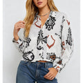 Boho Button Down Long Sleeves Shirt