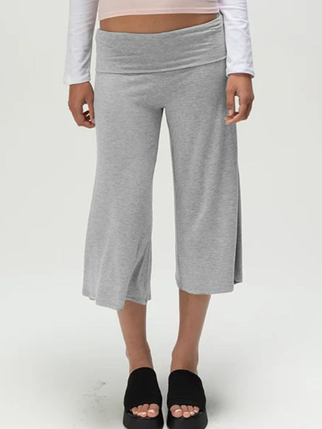 Wide Leg Capris Apparel