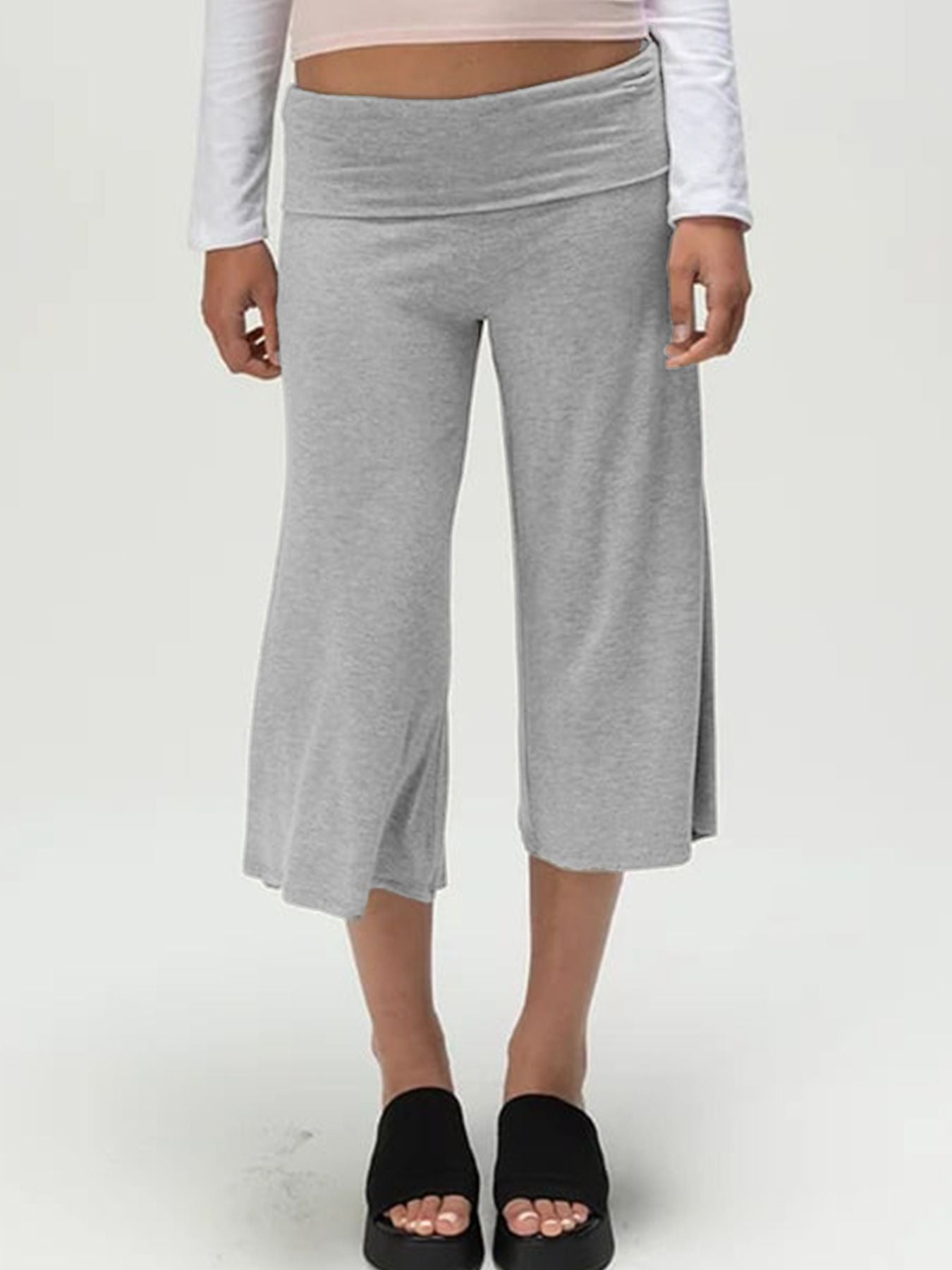 Wide Leg Capris Apparel