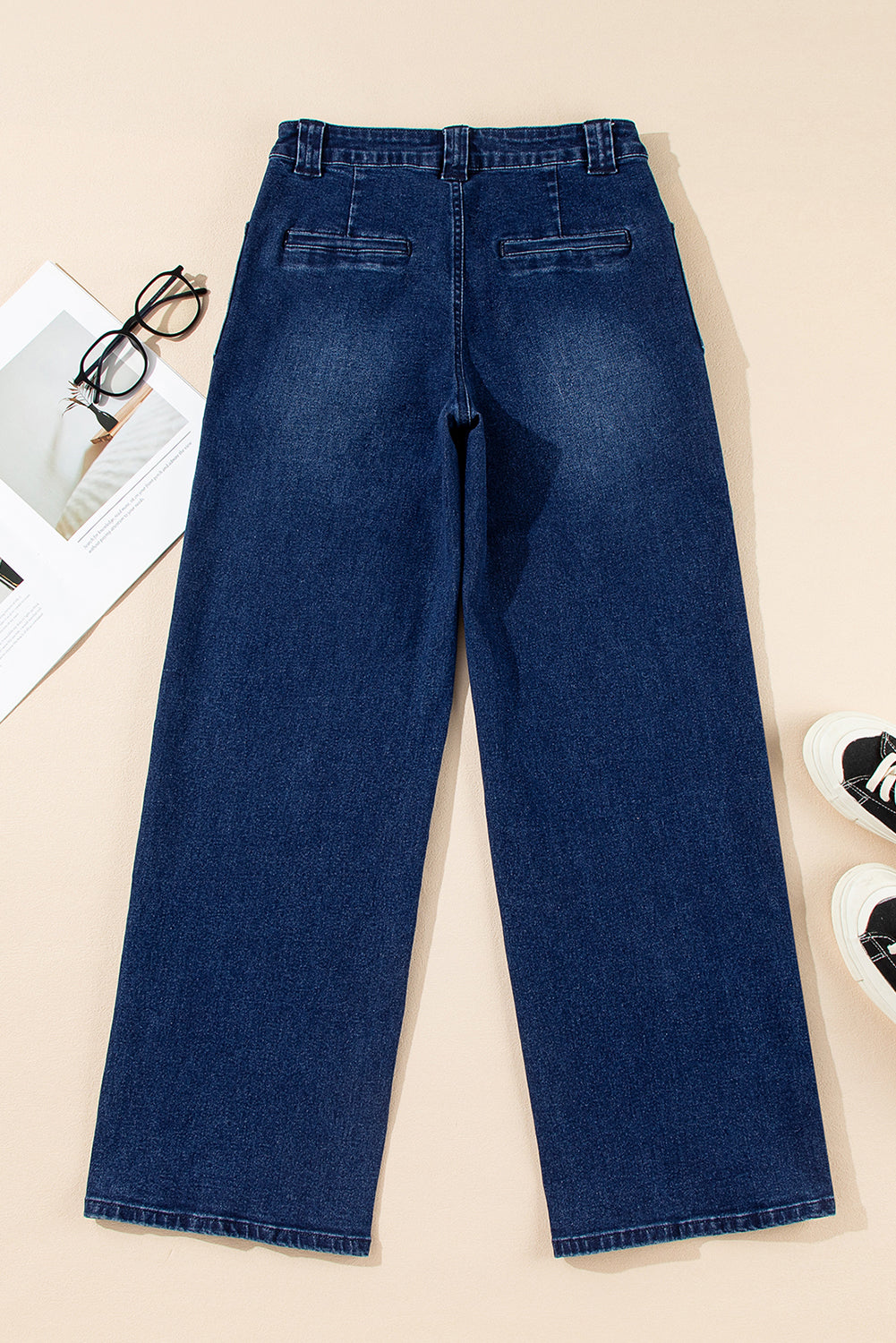 Straight Leg Dirty Daily Fashion Mid-rise Jeans