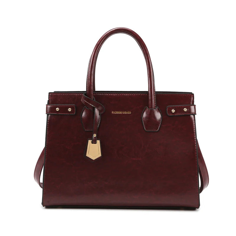 Refined Soft Zip-Top Crossbody Bag