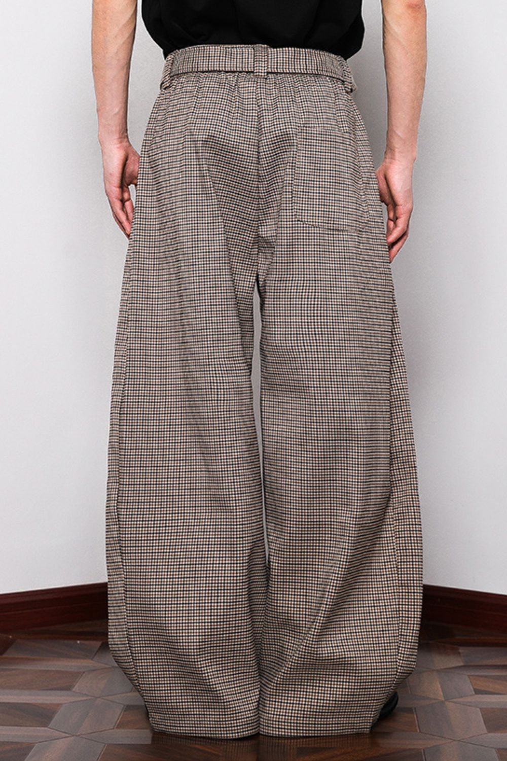 Men's Plus Size Wide Leg Tied Pants