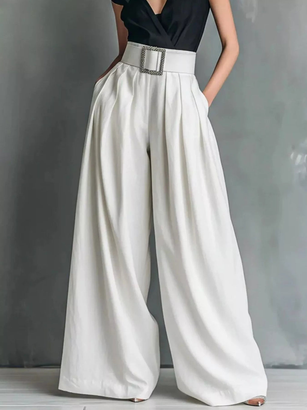 Street High Waisted Wide Leg Pants