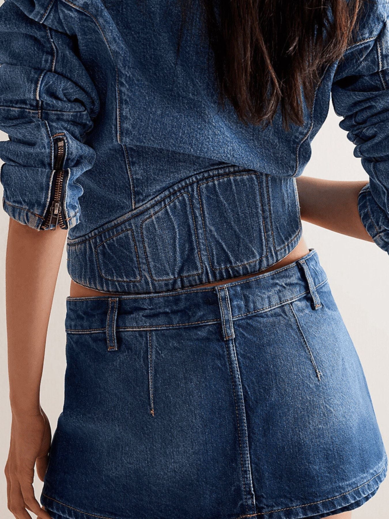 Wash Denim Mini Dreamy Skirt