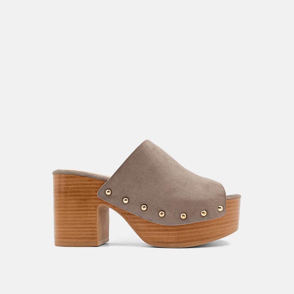 Layered Suede Heels
